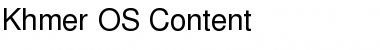 Download Khmer OS Content Regular Font Title Preview
