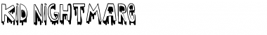 Download Kid nightmare Regular Font Title Preview