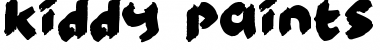 Download Kiddy Paints Regular Font Title Preview