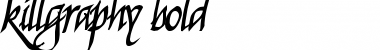 Download Killgraphy Bold Regular Font Title Preview