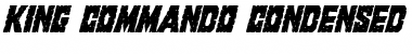 Download King Commando Condensed Italic Condensed Italic Font Title Preview