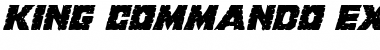 Download King Commando Expanded Italic Expanded Italic Font Title Preview
