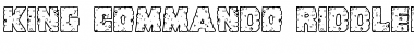 Download King Commando Riddled III Regular Font Title Preview