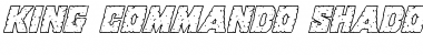 Download King Commando Shadow Italic Italic Font Title Preview