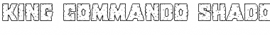 Download King Commando Shadow Regular Font Title Preview