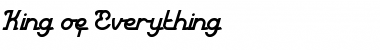 Download King of Everything Regular Font Title Preview