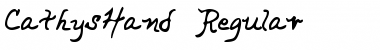 Download CathysHand Regular Font Title Preview
