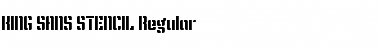 Download KING SANS STENCIL Regular Font Title Preview