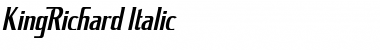 Download King Richard Italic Font Title Preview