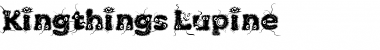 Download Kingthings Lupine Regular Font Title Preview