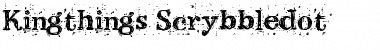 Download Kingthings Scrybbledot Regular Font Title Preview