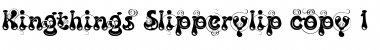 Download Kingthings Slipperylip Regular Font Title Preview
