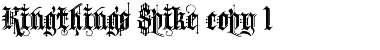 Download Kingthings Spike Regular Font Title Preview