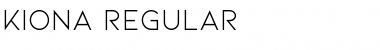 Download Kiona Regular Font Title Preview