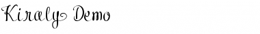Download Kiraly Demo Font Title Preview