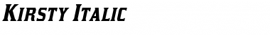 Download Kirsty Italic Font Title Preview