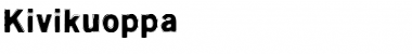 Download Kivikuoppa Regular Font Title Preview