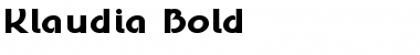 Download Klaudia Bold Font Title Preview