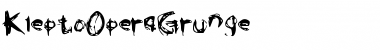 Download KleptoOperaGrunge Medium Font Title Preview