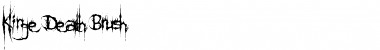 Download Klinge Death Brush Regular Font Title Preview