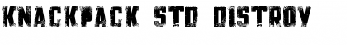 Download Knackpack_Std_Distroy Regular Font Title Preview