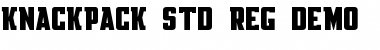 Download Knackpack_Std_Reg_DEMO Regular Font Title Preview