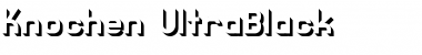 Download Knochen UltraBlack Font Title Preview