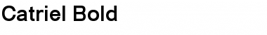 Download Catriel Bold Font Title Preview