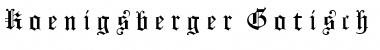 Download Koenigsberger Gotisch UNZ1L Regular Font Title Preview