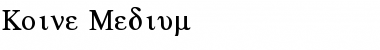 Download Koine Medium Font Title Preview