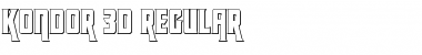 Download Kondor 3D Regular Font Title Preview