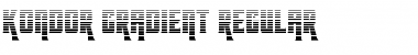 Download Kondor Gradient Regular Font Title Preview