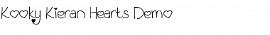 Download Kooky Kieran Hearts (Demo) Regular Font Title Preview