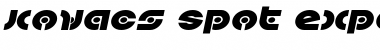 Download Kovacs Spot Expanded Italic Expanded Italic Font Title Preview