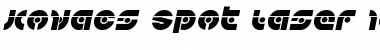 Download Kovacs Spot Laser Italic Italic Font Title Preview