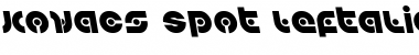 Download Kovacs Spot Leftalic Italic Font Title Preview