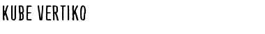 Download Kube Vertiko Regular Font Title Preview
