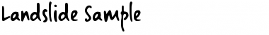 Download Landslide Sample Regular Font Title Preview
