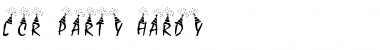 Download LCR Party Hardy Regular Font Title Preview