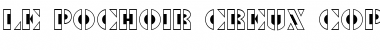 Download Le Pochoir Creux Regular Font Title Preview