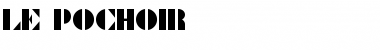 Download Le Pochoir Regular Font Title Preview