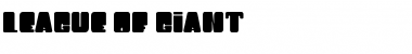 Download LEAGUE OF GIANT Regular Font Title Preview