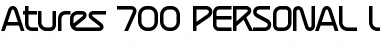 Download Atures 700 PERSONAL USE ONLY Regular Font Title Preview