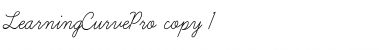 Download Learning Curve Pro Regular Font Title Preview