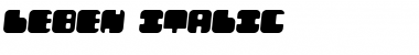 Download Leben Italic Font Title Preview