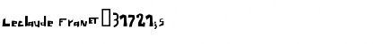Download Leclaude Fran篩s Font Title Preview