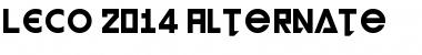 Download LECO 2014 Alternate Regular Font Title Preview