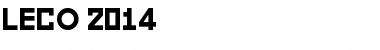 Download LECO 2014 Regular Font Title Preview