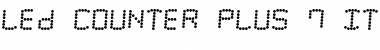 Download LED Counter Plus 7 Italic Font Title Preview