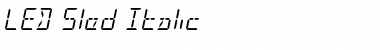 Download LED Sled Italic Italic Font Title Preview